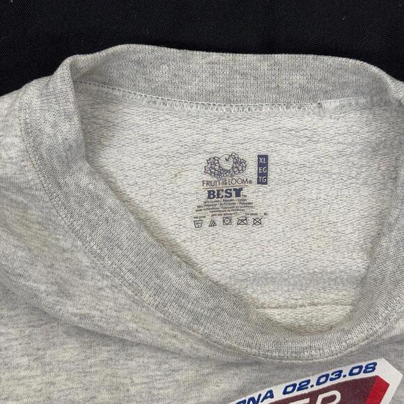 2008 Super Bowl XLII Sweatshirt Patriots vs Giants NFL - Picture 5 of 7